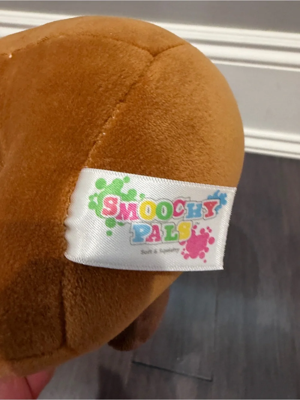 NWOT Smoochy Pals Plush Monkey with Yellow Hat and Banana Toy Stuffed Animal